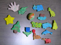 幼稚園児粘土作品